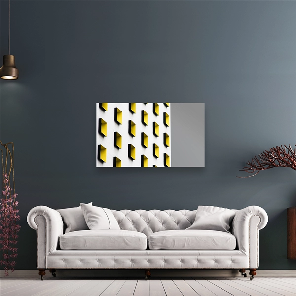 Een Wanddecoratie Rhythm of the City 030 118x70cm Dibond wit koop je bij Meubels and More