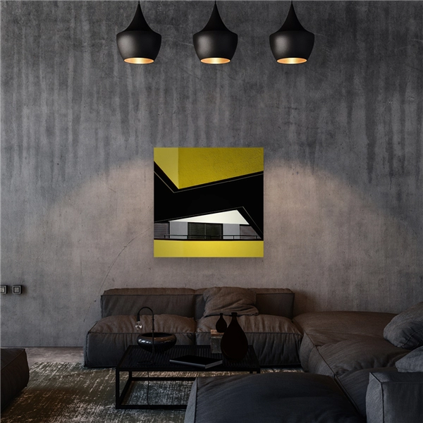 Een Wanddecoratie Rhythm of the City 031 74x74cm Dibond wit koop je bij Meubels and More