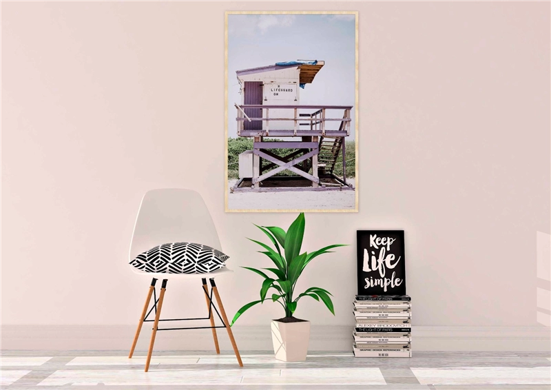 Een Wanddecoratie Summer Time 012 98x148cm Forex met blanke lijst koop je bij Meubels and More