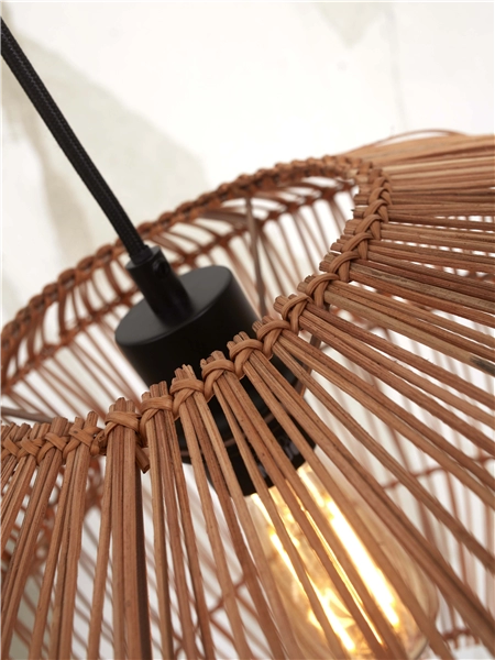 Een Hanglamp Zanzibar rotan rond dia.40xh.30cm naturel koop je bij Meubels and More